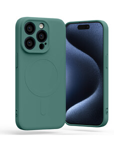 Ochranný kryt na iPhone 12 Pro MAX - Mercury, SemiSilicon MagSafe Green