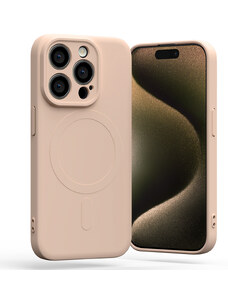 Ochranný kryt na iPhone 14 - Mercury, SemiSilicon MagSafe Pink