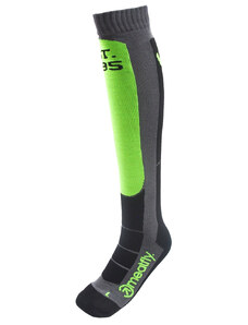 Meatfly snowboardové ponožky Hooper Safety Green Grey | Zelená