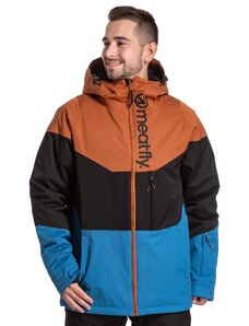 Meatfly pánská SNB & SKI bunda Hoax Premium Brown/Black/Blue | Hnědá