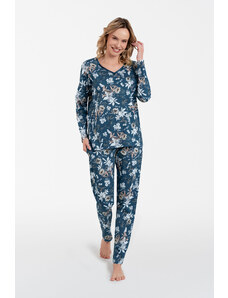 Italian Fashion Dámské pyžamo Madison, dlouhý rukáv, dlouhé kalhoty - potisk