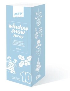 MFP Paper s.r.o. spray 150ml dekorační sníh na okna se šablonami 8886214