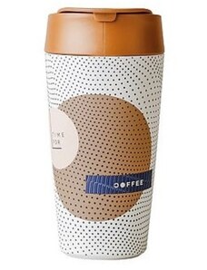 Bioloco Ekologický cestovní hrnek Time for Coffee 420 ml