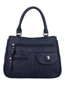 Firenze Trendy dámská koženková kabelka do ruky Regina, modrá