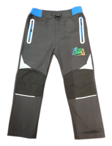 Chlapecké zateplené softshellové kalhoty Kugo HK5619 - tmavě šedá