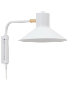 Bílé kovové nástěnné světlo Kave Home Aria 36 cm