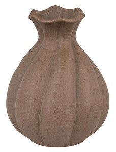 Nordic Living Hnědá keramická váza Pitcher 18,5 cm