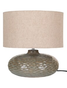 Nordic Living Zelená keramická stolní lampa Totham 44 cm