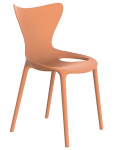 VONDOM Oranžová plastová dětská jídelní židle LOVE MINI