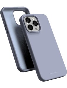 Ochranný kryt na iPhone 15 Pro MAX - Mercury, Silicone Lavender Gray