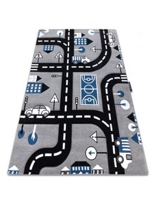 Dywany Luszczow Kusový koberec PETIT MĚSTO, ULICE, šedý