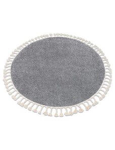 Dywany Luszczow Kusový koberec kulatý BERBER 9000 šedý