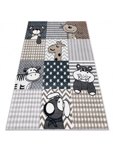 Dywany Luszczow Dětský kusový koberec FUN Pets, zvířata šedá
