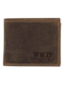 Pánská kožená peněženka Wild Tiger ZM-128R-033 hnědá RFID ochrana