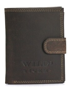 Pánská kožená peněženka Wild Tiger ZM-128R-123A hnědá RFID ochrana