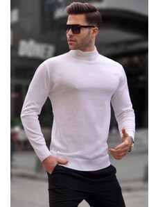 Madmext Ecru Slim Fit Half Turtleneck Men's Knitwear Sweater 6343