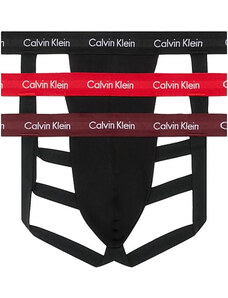 Calvin Klein 3 PACK - pánské slipy JOCK STRAP NB3054A-I20 XL