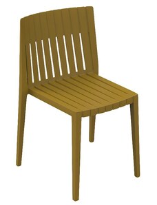 VONDOM Hořčicově žlutá plastová zahradní židle SPRITZ