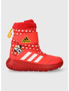 Dětské sněhule adidas Winterplay Minnie C červená barva