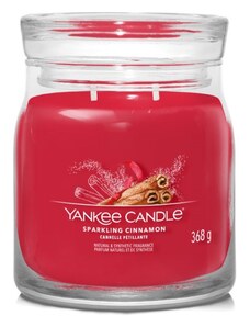 Střední vonná svíčka Yankee Candle Sparkling Cinnamon Signature