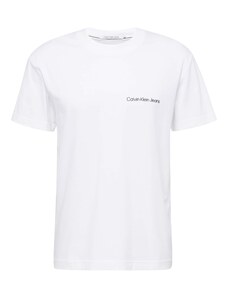 Calvin Klein Jeans Tričko 'Institutional' černá / bílá