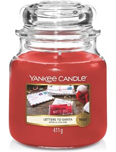 Yankee Candle vonná svíčka Classic ve skle střední Letters To Santa 411 g