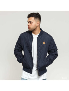 Pánský bomber Urban Classics Diamond Quilt Nylon Jacket Navy