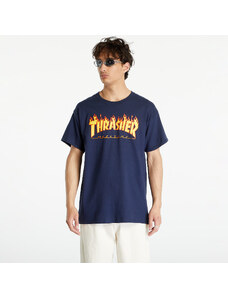 Pánské tričko Thrasher Flame Logo Navy