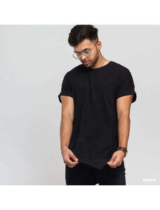 Pánské tričko Urban Classics Asymetric Long Tee Black