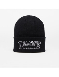 Čepice Thrasher Outlined Logo Beanie Black