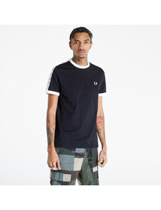 Pánské tričko FRED PERRY Taped Ringer T-shirt Black