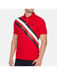 Pánské červené polo triko Tommy Hilfiger