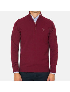 Vínový svetr Gant half-zip 55580