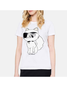 Dámské bílé triko Karl Lagerfeld 55581