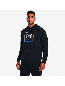 Pánská mikina Under Armour Rival Flc Graphic Hoodie Black/ White