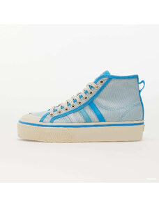 Dámské kotníkové boty adidas Originals Nizza Platform Mid W Almblu/ Panton/ Wonwhi