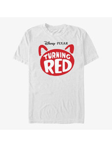 Pánské tričko Merch Pixar Turning Red - Red Logo Unisex T-Shirt White