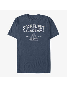 Pánské tričko Merch Paramount Star Trek - Starfleet Academics Unisex T-Shirt Vintage Heather Navy