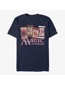 Pánské tričko Merch Magic: The Gathering - Card Packs Unisex T-Shirt Navy Blue