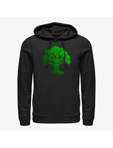 Pánská mikina Merch Magic: The Gathering - Green Mana Symbol Unisex Hoodie Black