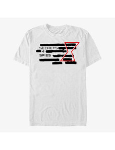 Pánské tričko Merch Marvel Black Widow: Movie - Redacted Spies Unisex T-Shirt White