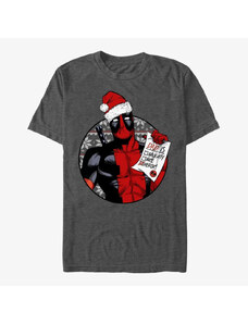Pánské tričko Merch Marvel Deadpool - Hero Deadpool Dad Unisex T-Shirt Dark Heather Grey