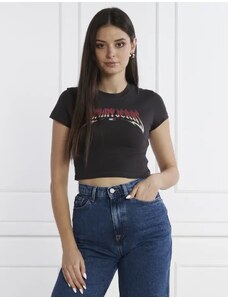 Tommy Jeans Tričko WASHED TJ ROCK | Cropped Fit