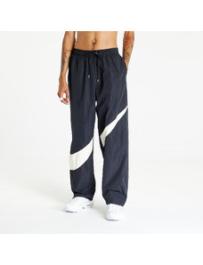 Pánské šusťákové kalhoty Nike Swoosh Men's Woven Pants Black/ Coconut Milk/ Black