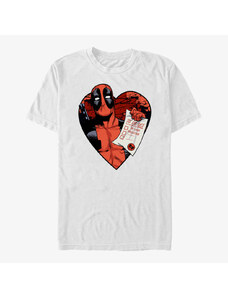 Pánské tričko Merch Marvel Deadpool - Deadpool List Unisex T-Shirt White