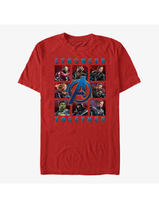 Pánské tričko Merch Marvel Avengers Endgame - Boxes Full Of Avengers Unisex T-Shirt Red