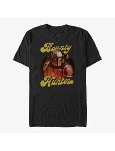 Pánské tričko Merch Star Wars: The Mandalorian - BOUNTY RETRO Unisex T-Shirt Black