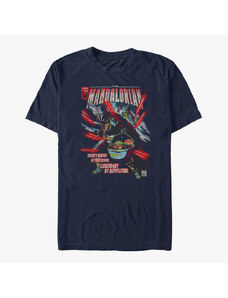 Pánské tričko Merch Star Wars: The Mandalorian - Mondo Mando Unisex T-Shirt Navy Blue