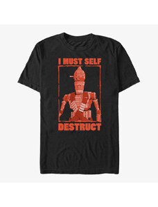 Pánské tričko Merch Star Wars: The Mandalorian - Red Destruct Unisex T-Shirt Black
