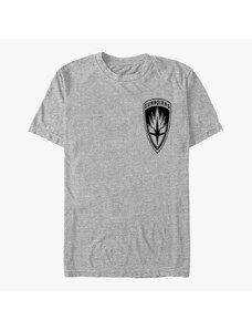 Pánské tričko Merch Marvel Guardians of the Galaxy Vol. 3 - Guardians Patch Unisex T-Shirt Heather Grey